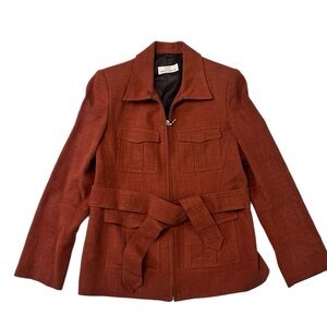 Women's Rust Jacket‎ with Belt